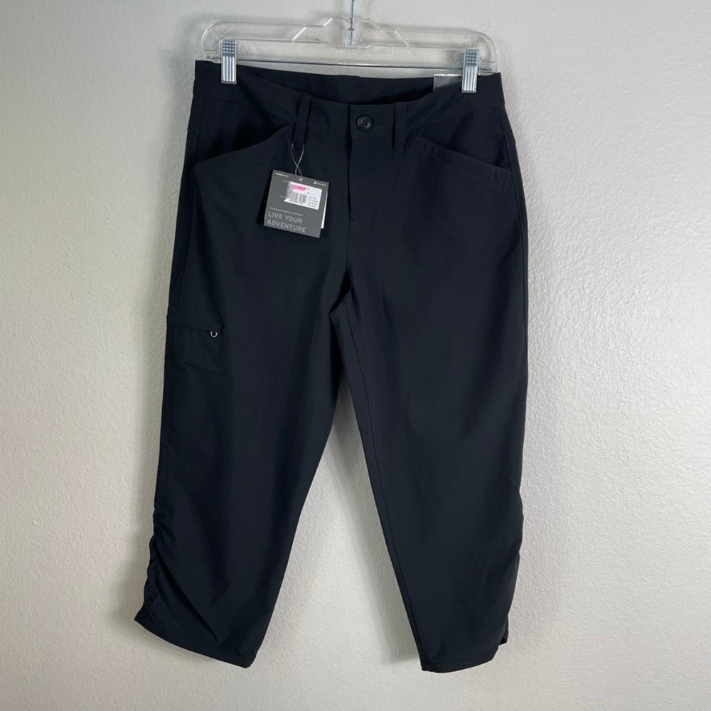 NEW Eddie Bauer Womens 4 Adventurer II Performance Stretch Capri Pants UPF 50+